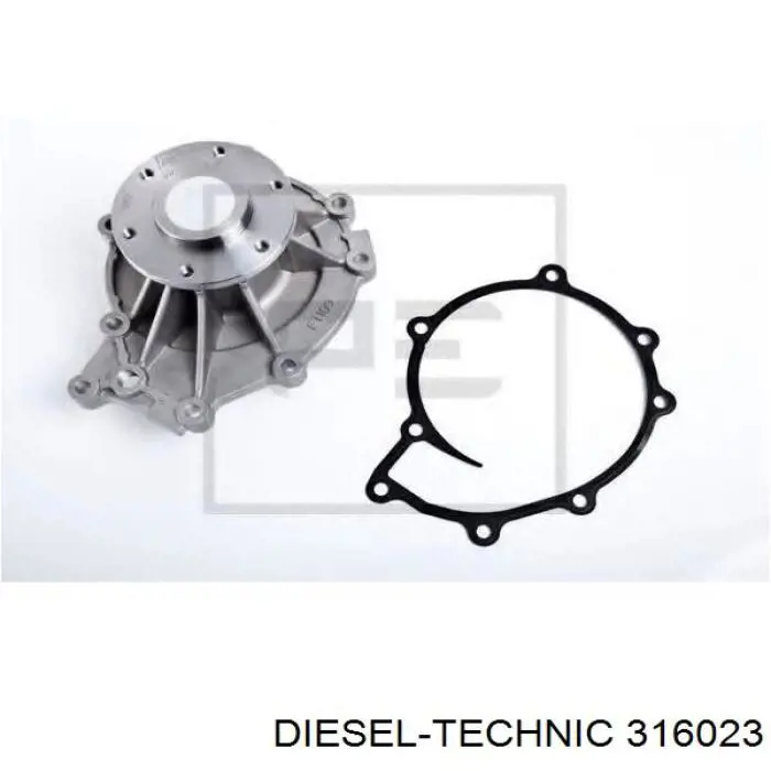 Помпа водяна, (насос) охолодження 316023 Diesel Technic