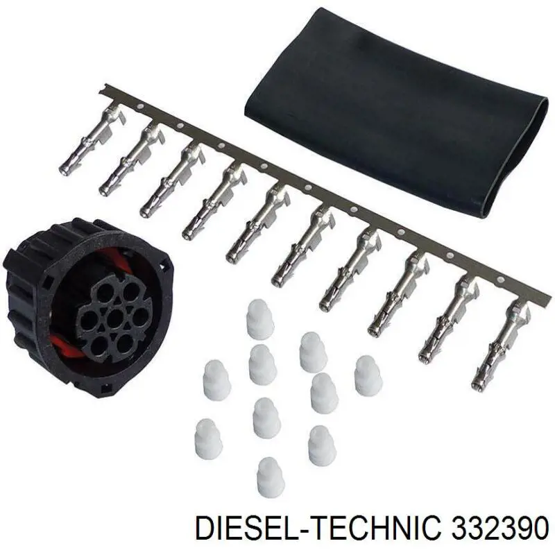 Роз'єм (фішка) датчика зносу гальмівних колодок Diesel Technic 332390 ціна, від 6.72 USD