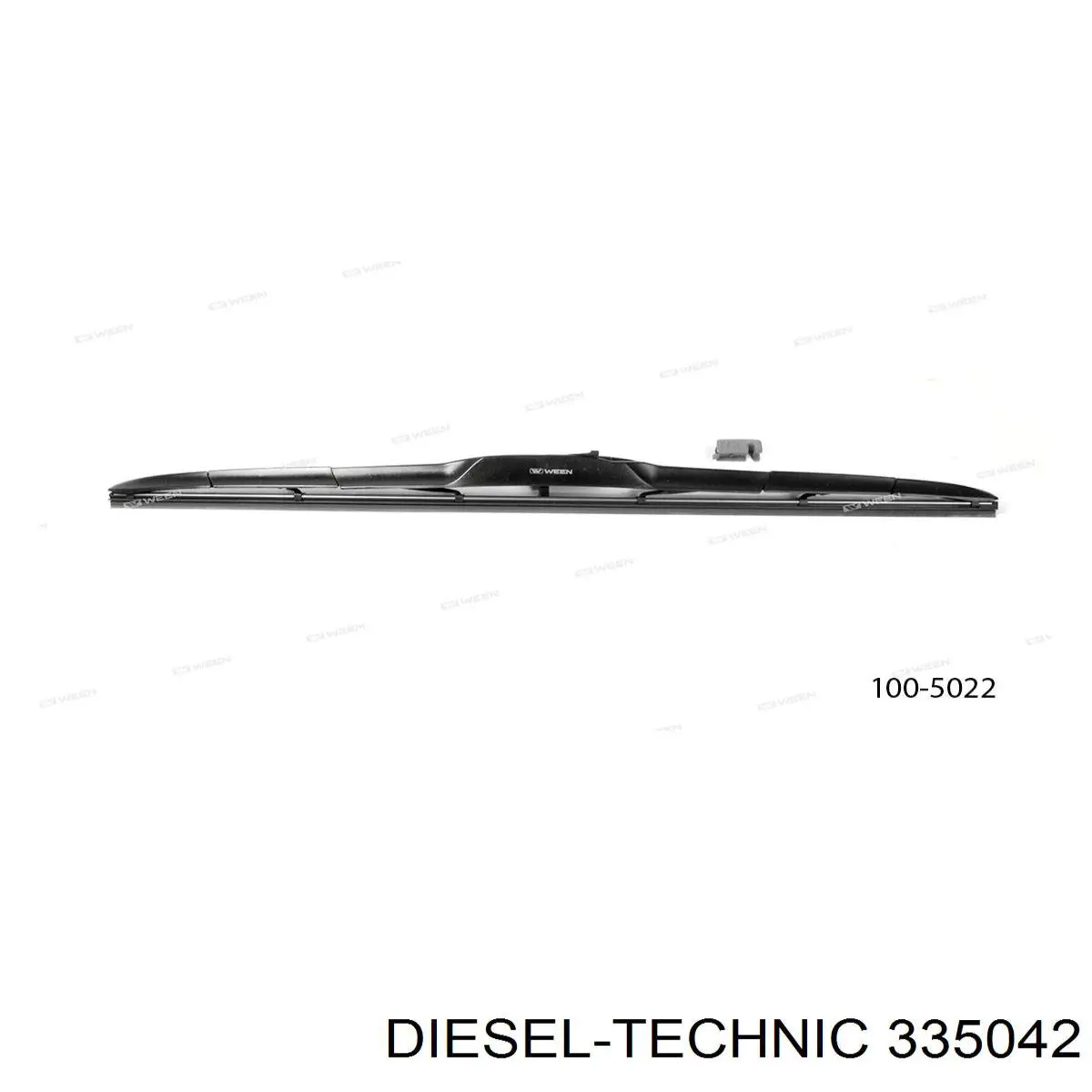 335042 Diesel Technic щітка-двірник лобового скла, пасажирська