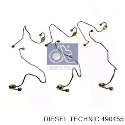Трубка паливна форсунки 4-го циліндру Diesel Technic 490455 ціна, від 8.33 USD