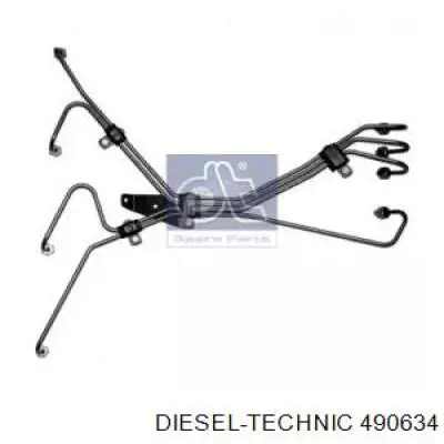 Трубка паливна, комплект Diesel Technic 490634 ціна, від 35.09 USD