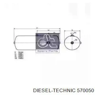 Купити 05500033 Sampa Otomotiv‏ Ресивер пневматичної системи