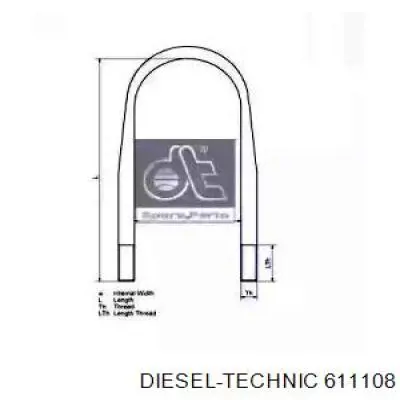 Стремянка ресори (TRUCK) Diesel Technic 611108 ціна, від 67.15 USD