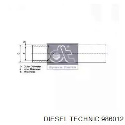 986012 Diesel Technic трубка гальмівної системи, бухта