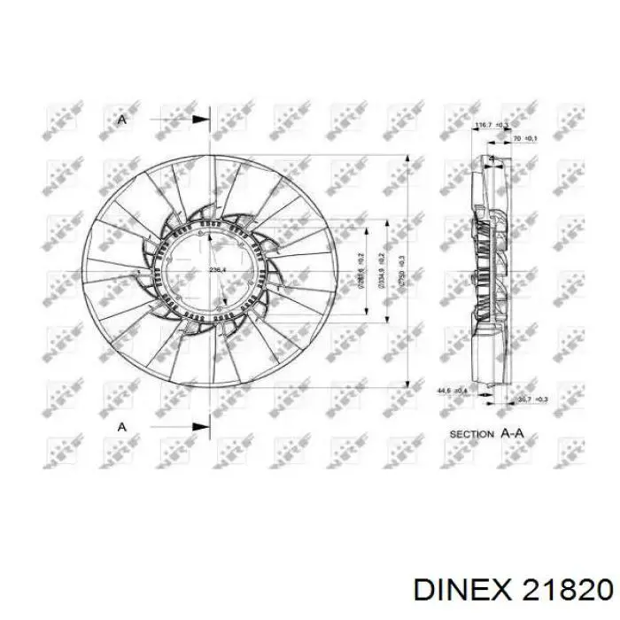 Подушка радіатору нижня 14802 SEM