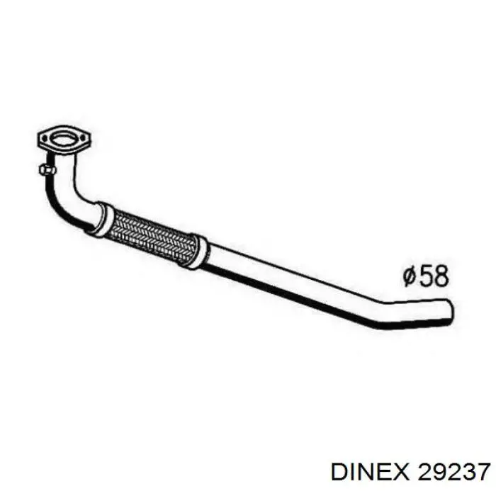 29237 Dinex Штани глушника передні