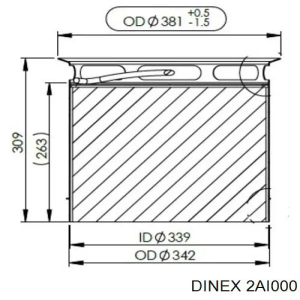 2AI000 Dinex Фільтр ДПФ