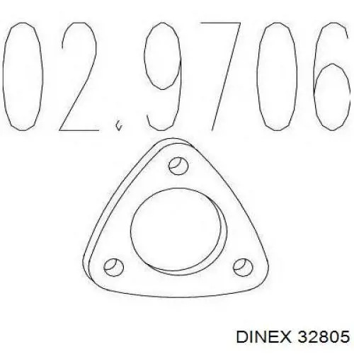 Прокладка прийомної труби глушника Ford T128072 ціна, від 2.34 USD