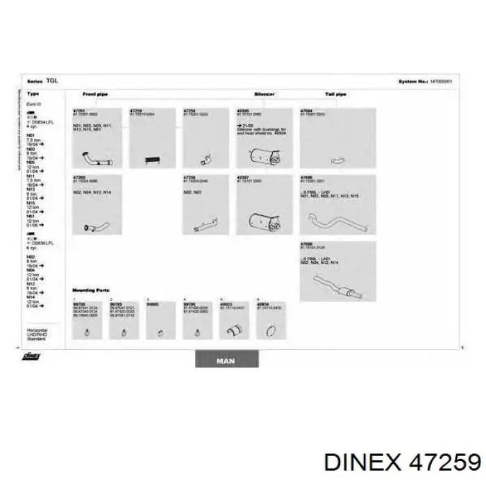 Гофра приймальної труби Dinex 4IA005 ціна, від 27.44 USD