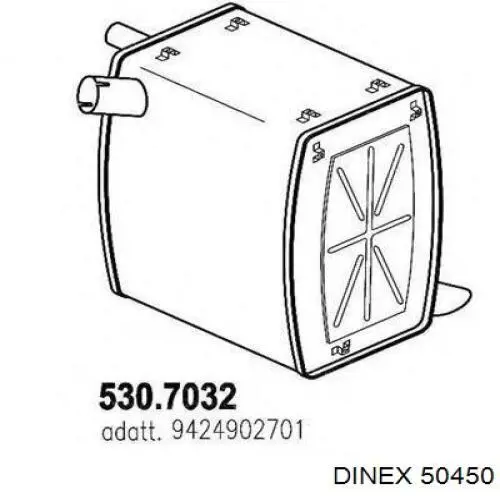 Купити 50450 Dinex Вихлоп