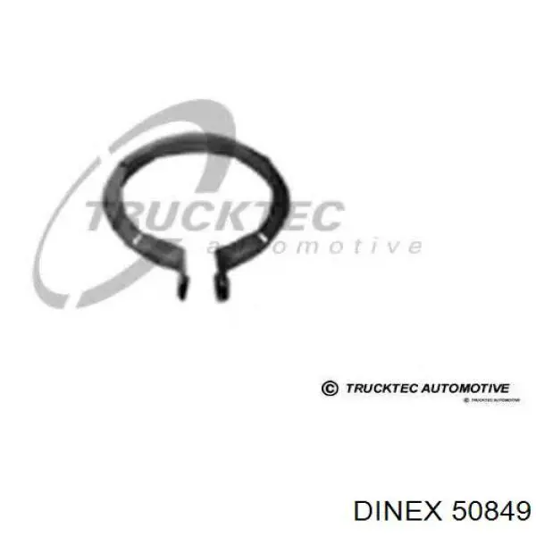 Кронштейн/хомут глушника, передній 50849 Dinex