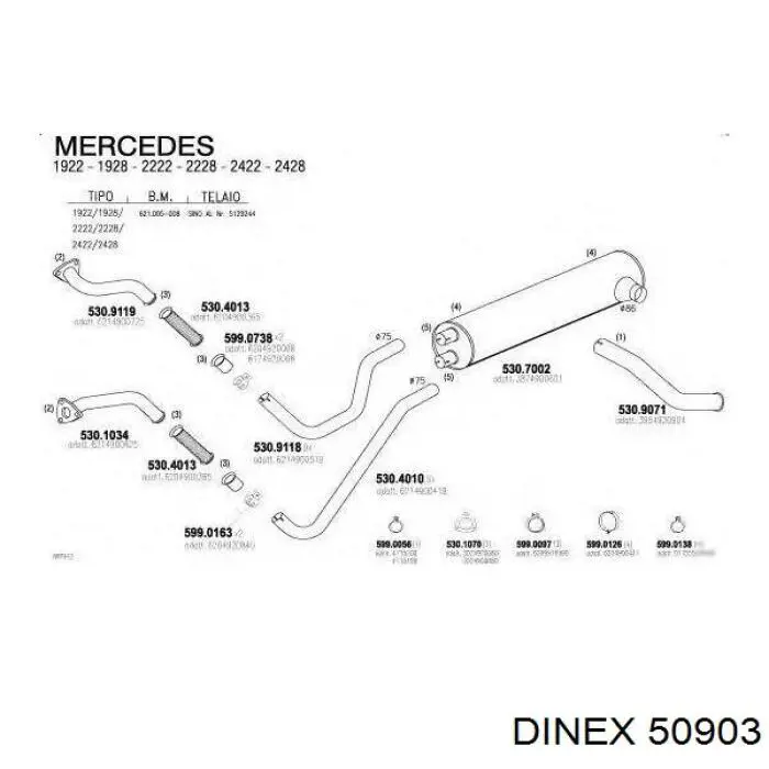 50903 Dinex Прокладка штанів