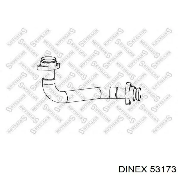 Труба приймальна (штани) глушника, передня Dinex DIN53173 ціна, від 184.79 USD