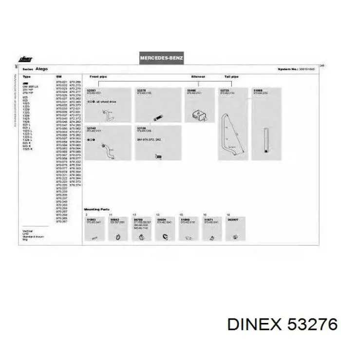 54238 Dinex гофра глушника