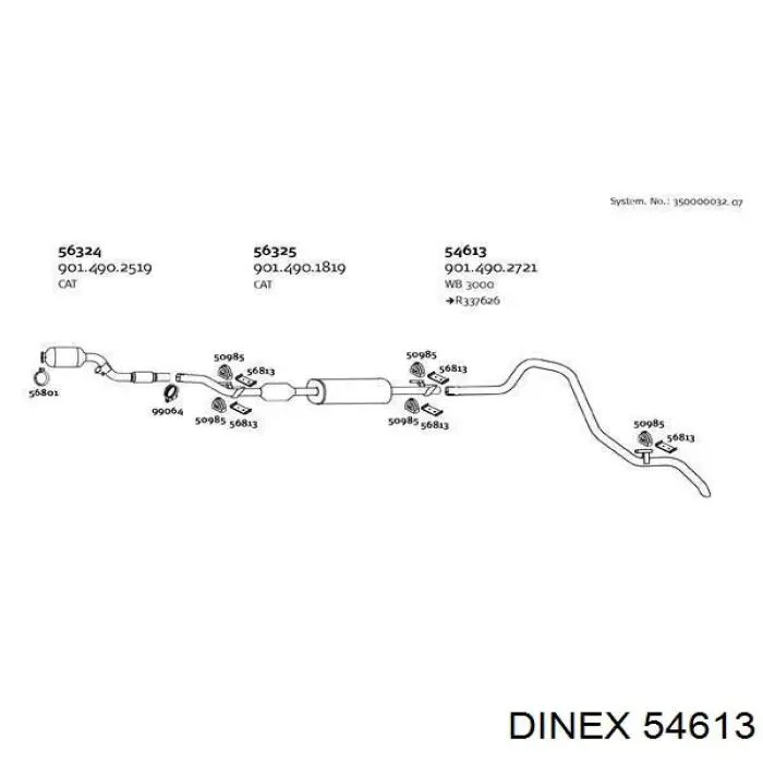 Вихлопна труба Mercedes A9014902721 ціна, від 193.68 USD