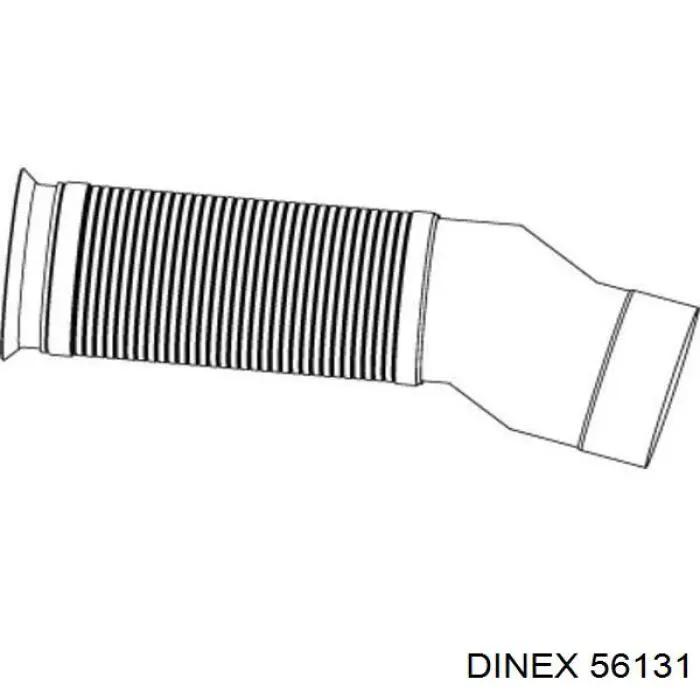 56131 Dinex Труба приймальна (штани) глушника, передня