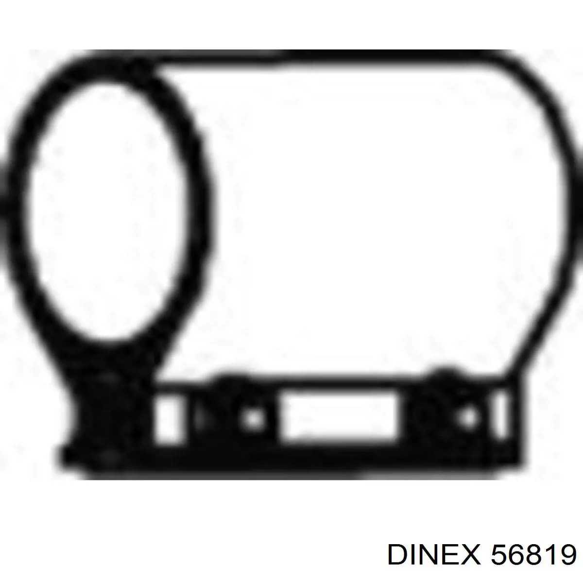З'єднувальні елементи передні, система випуску Dinex 56819 ціна, від 7.82 USD