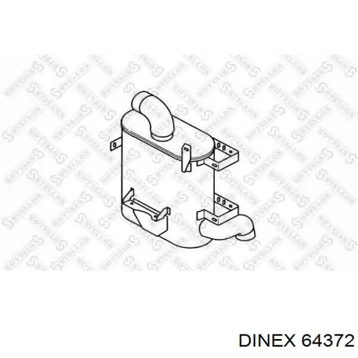 Купити 64372 Dinex Глушник, середня і задня частина