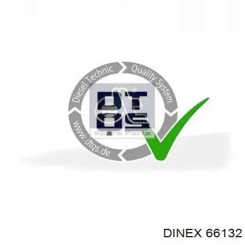 66132 Dinex Труба приймальна (штани) глушника, передня