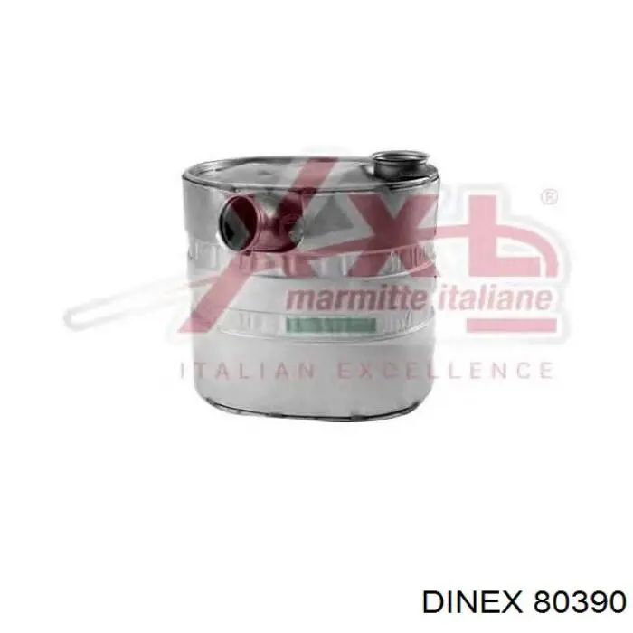 Купити 80390 Dinex Глушник, середня і задня частина