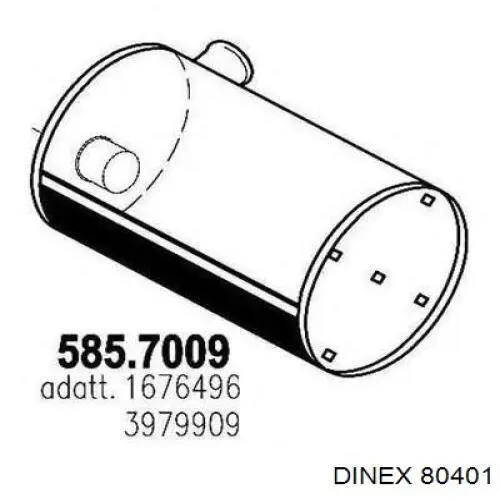 Купити 80401 Dinex Вихлоп