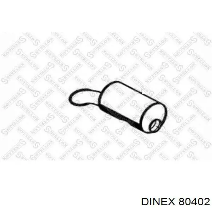 80402 Dinex глушник, задня частина