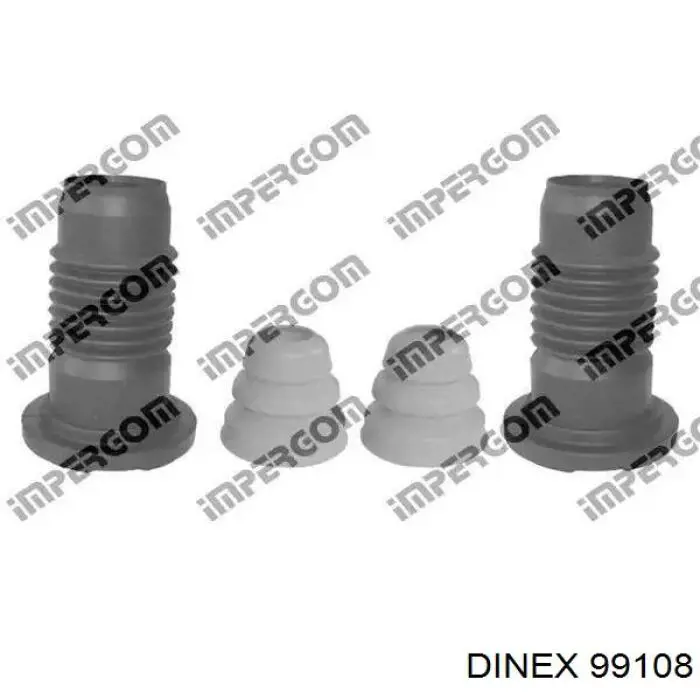 Кронштейн/хомут глушника, передній Dinex 99108