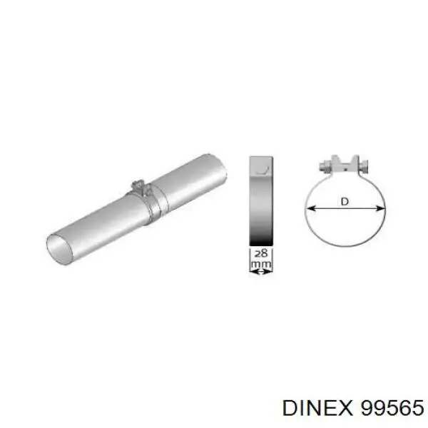 Купити 3253086 Autotechteile Хомут кріплення глушника передній