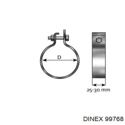 Купити CL768OC Clamp 