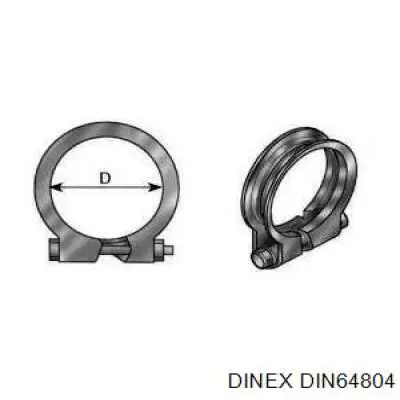 DIN64804 Dinex Кронштейн/подушка кріплення радіатора, нижній