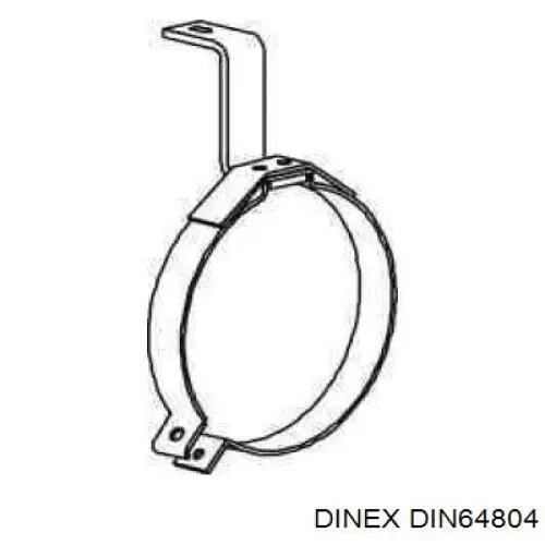 Подушка радіатора охолодження, нижня Dinex DIN64804 ціна, від 4.14 USD