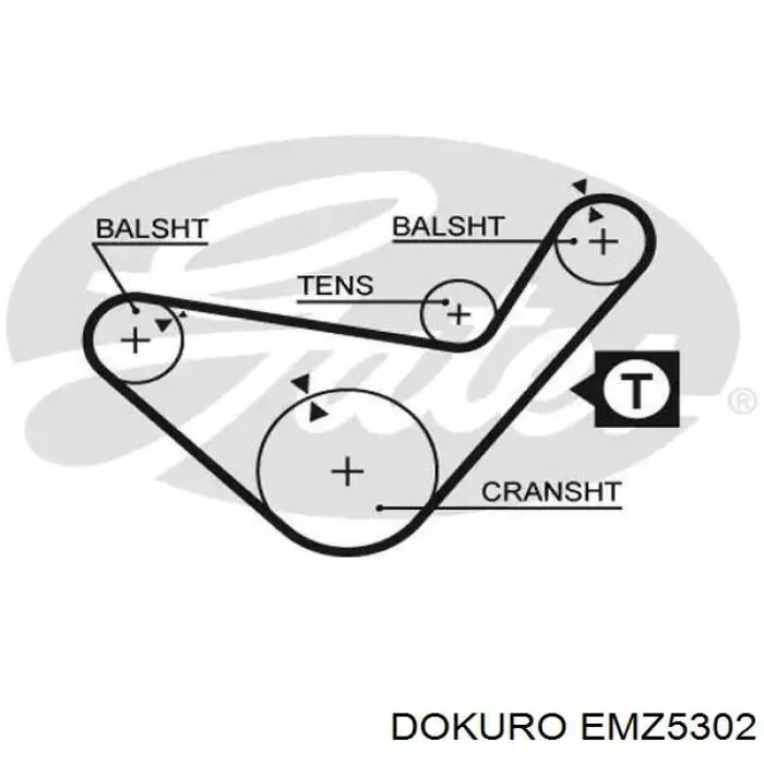 EMZ5302 Dokuro Випускний клапан двигуна