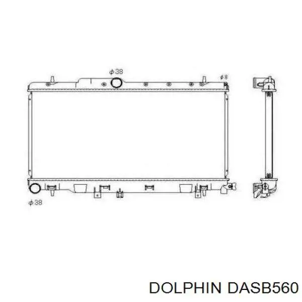 DASB560 Dolphin радіатор охолодження двигуна