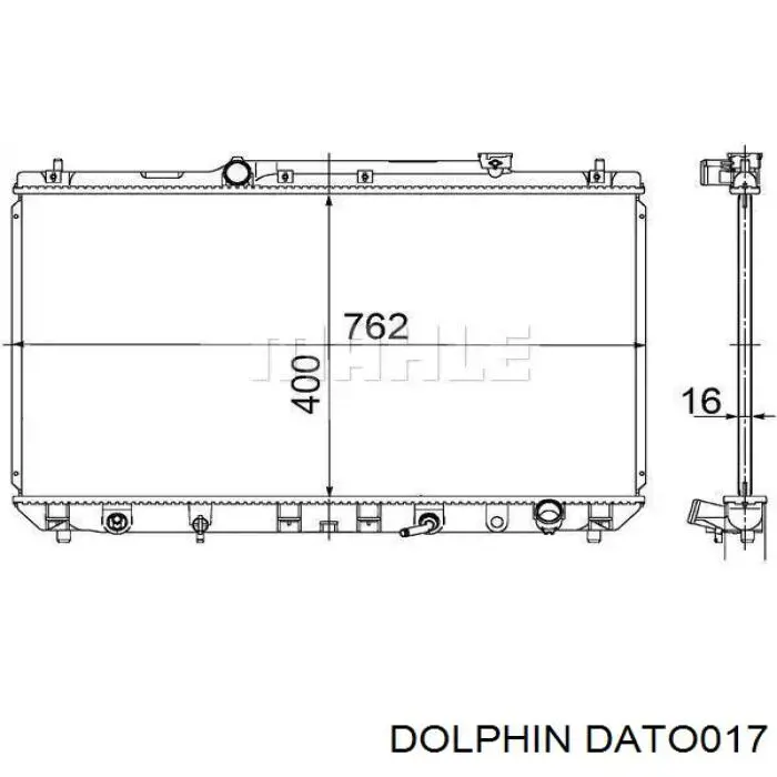 DATO017 Dolphin радіатор охолодження двигуна