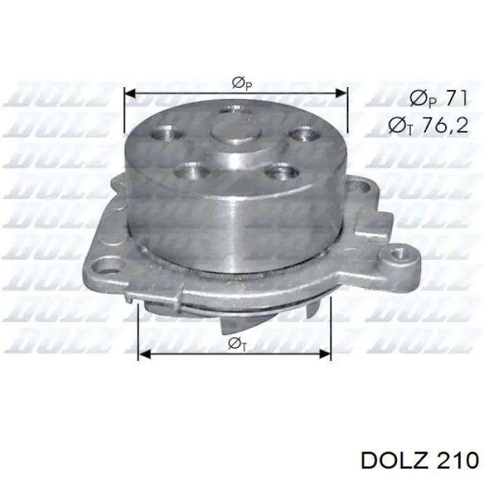 210 Dolz Насос охолодження