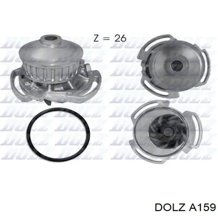Купити A159 Dolz Насос охолоджуючої рідини