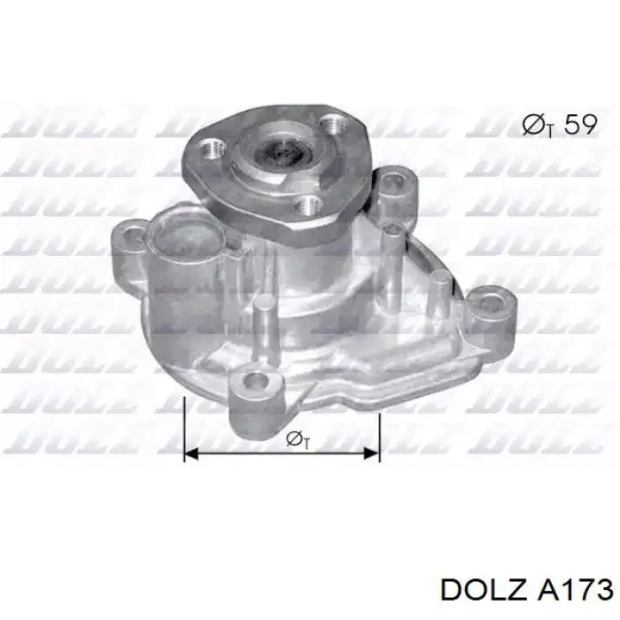 Помпа водяна, (насос) охолодження, корпус Dolz A173