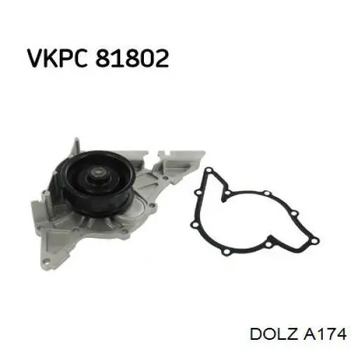 Помпа водяна (насос) охолодження, додатковий електричний A174 Dolz