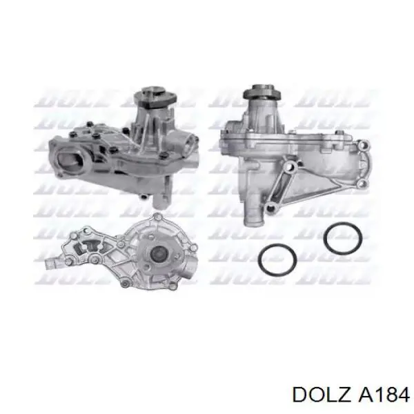A184 Dolz Помпа водяна, (насос) охолодження, в зборі з корпусом