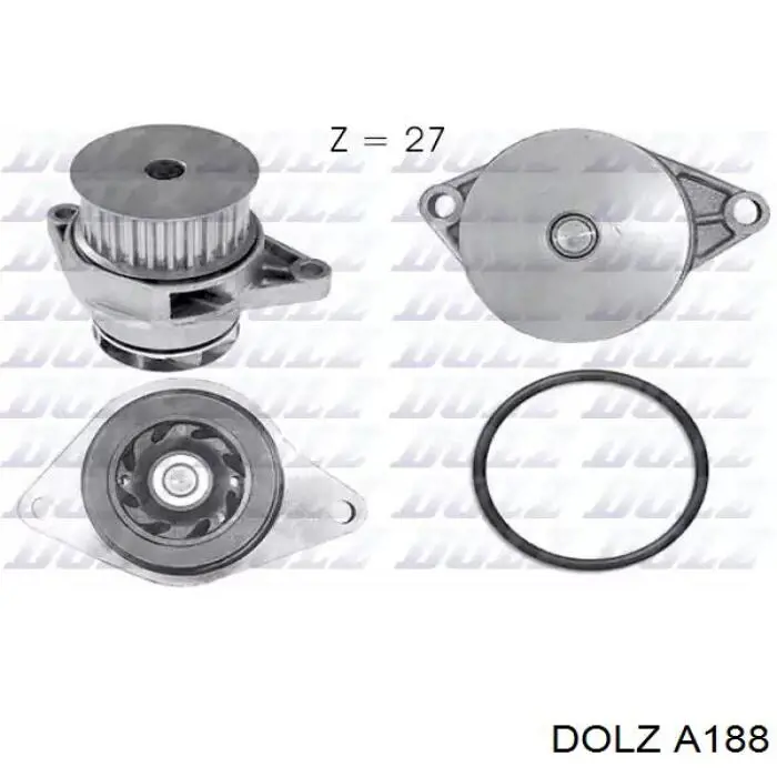 Помпа охолодження Dolz A188 ціна, від 32.59 USD