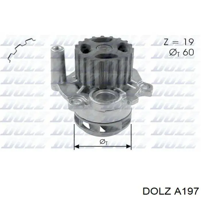 Помпа охолодження Dolz A197 ціна, від 28.58 USD