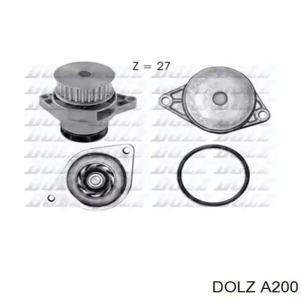 Помпа охолодження Dolz A200 ціна, від 31.72 USD