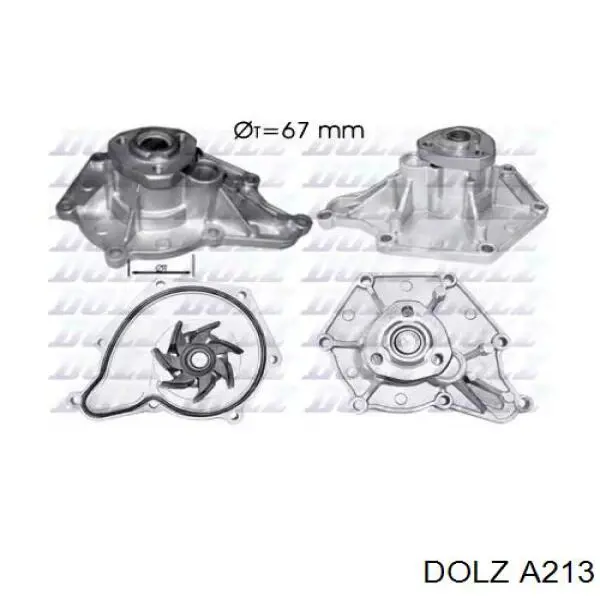 Помпа охолодження Dolz A213 ціна, від 30.79 USD