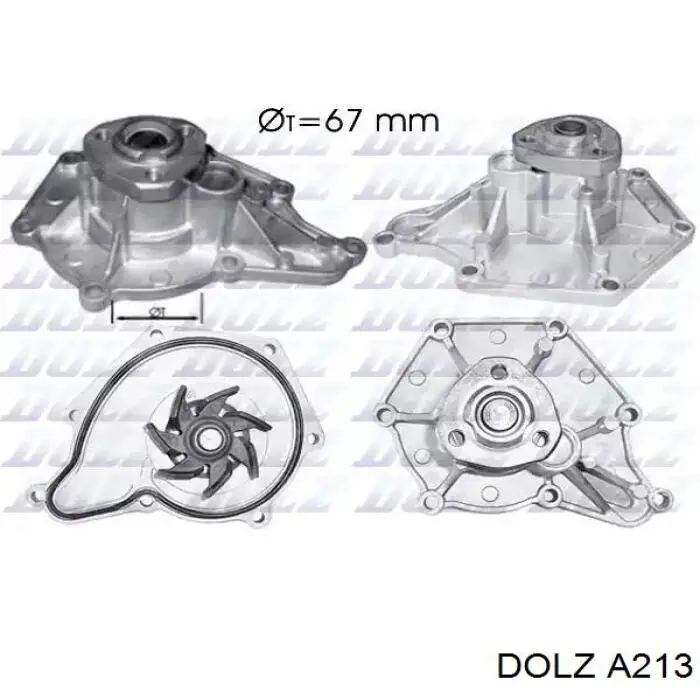 A213 Dolz Насос охолодження