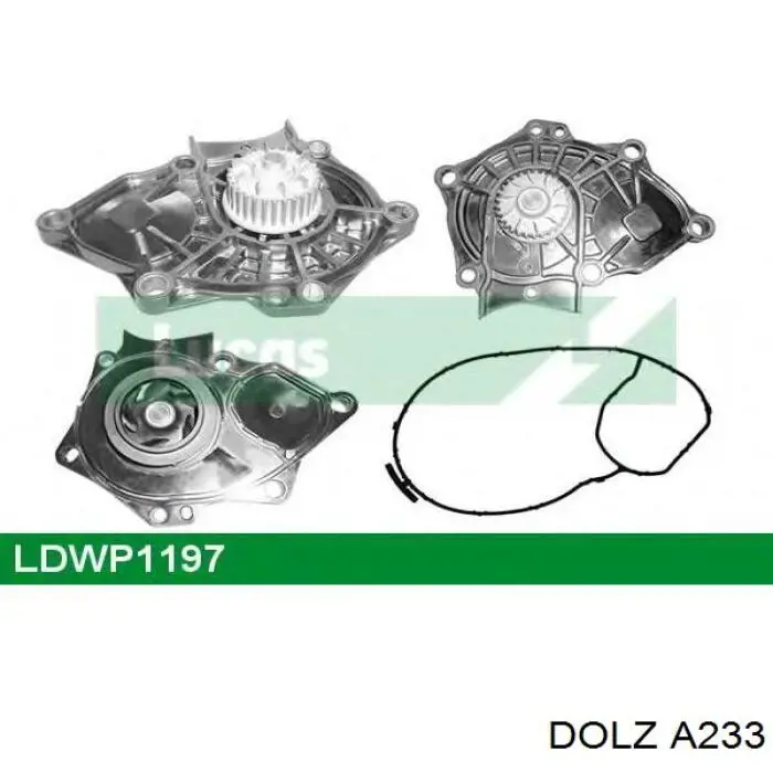 Помпа охолодження Dolz A233 ціна, від 39.74 USD