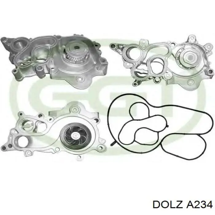 Помпа охолодження Dolz A234 ціна, від 78.82 USD