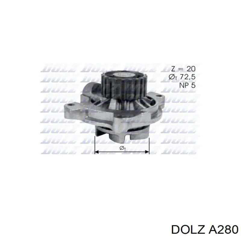 Помпа охолодження Dolz A280 ціна, від 33.39 USD