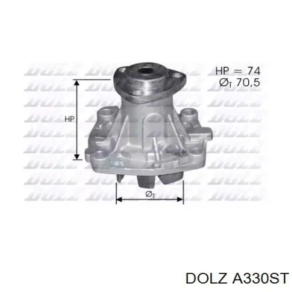 Помпа охолодження Dolz A330ST ціна, від 18.07 USD