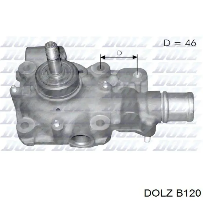 Помпа водяна, (насос) охолодження B120 Dolz