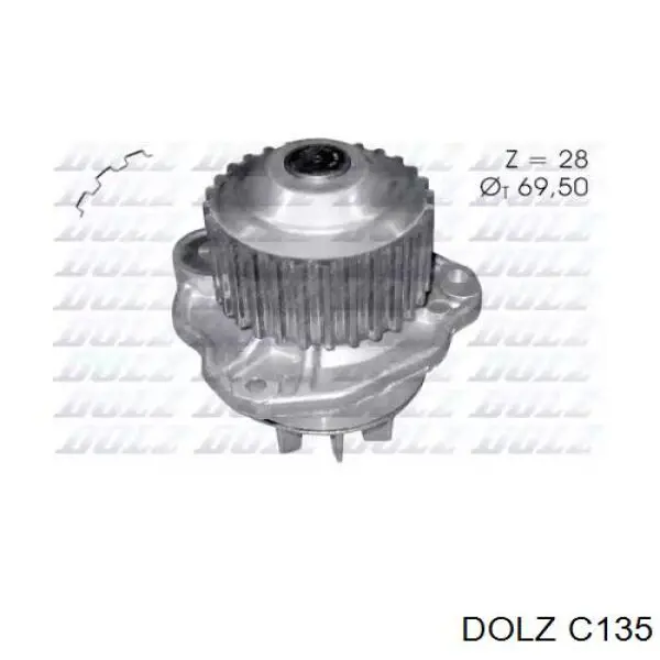 Купити C135 Dolz Насос охолоджуючої рідини